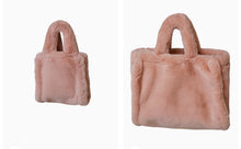 Load image into Gallery viewer, Freed &amp; Freed rose faux fur tote
