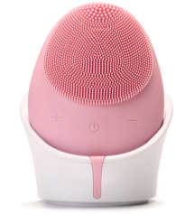 Ultrasonic silicone cleanser with stand